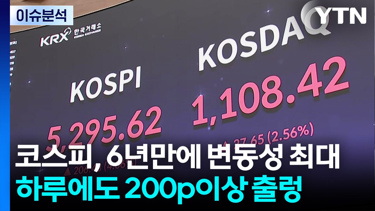 [스타트 경제] 코스피, 6년만에 변동성 최대...하루에도 200p이상 출렁 / YTN