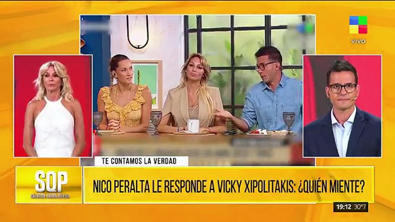 Nico Peralta le respondió a Vicky Xipolitakis en SQP