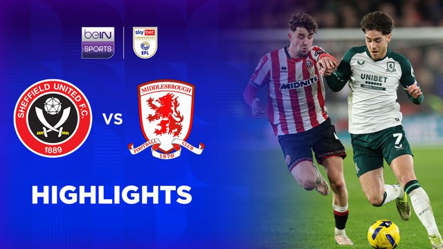 Sheffield United v Middlesbrough | EFL Championship 25/26 | Match Highlights