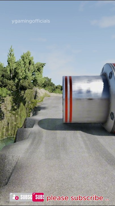 Small Car Passes, Heavy Truck Gets Crushed | Bollard Crash Simulation