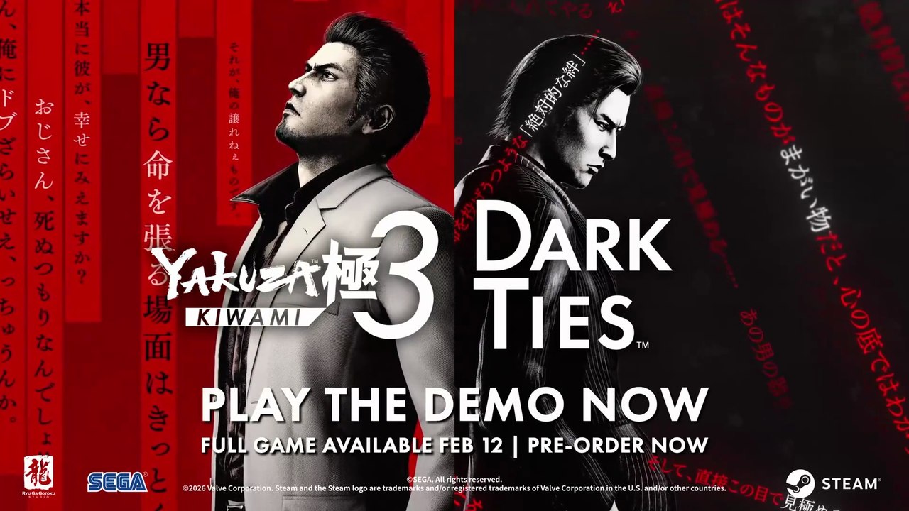 Yakuza Kiwami 3 Trailer (2026) 🔥 Dark Ties, Ichiban DLC & Kiryu’s Return