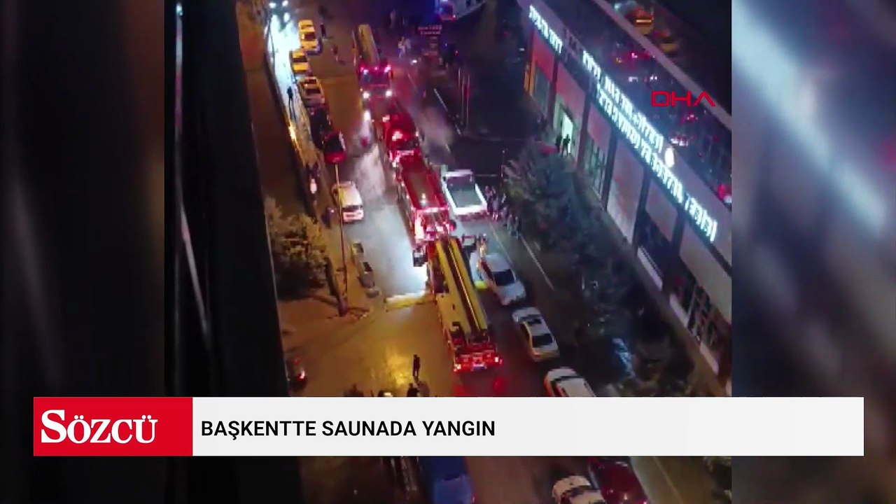 Başkentte saunada çıkan yangın söndürüldü