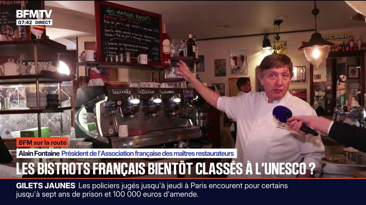 BFM SUR LA ROUTE - Les bistrots français bientôt classés à l'Unesco?