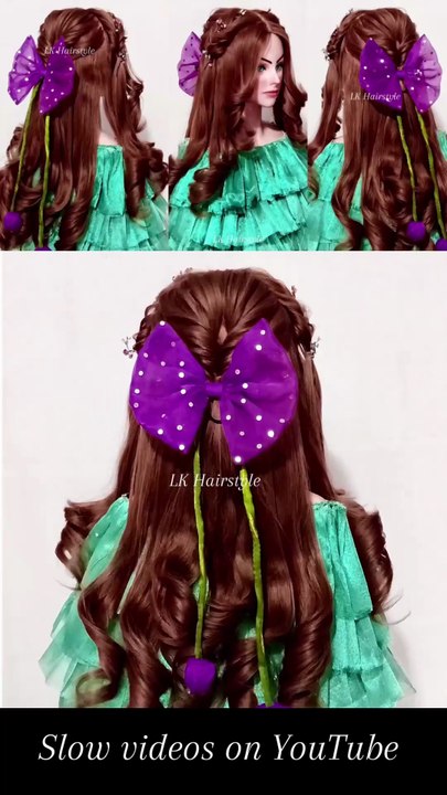 Easy bow Hairstyle 🎀