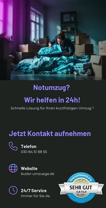 Stressreduktion Überlassen Sie die schwere Arbeit den Experten 🚛 #ButlerUmzüge 📦GmbH Kostenvoranschlag für Umzug mit👉Zuschuss für Umzugskosten