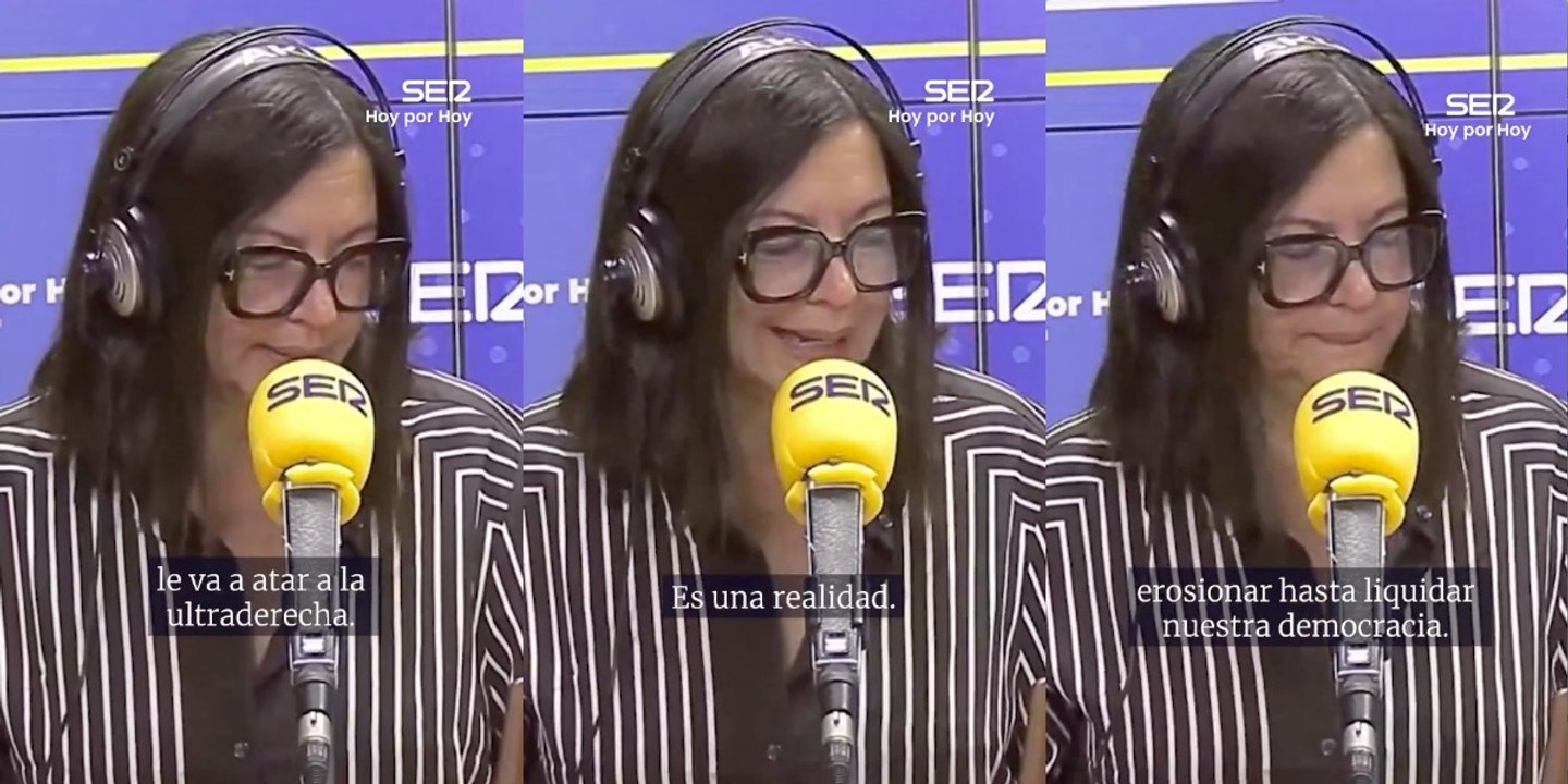 Histerismo en la SER tras el éxito de VOX en Aragón: Àngels Barceló acusa al partido de Abascal de querer liquidar la democracia