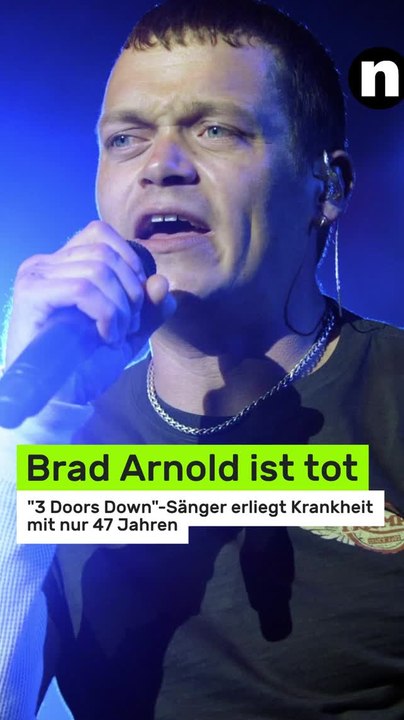 No Glomex Brad Arnold ist tot: '3 Doors Down'-Sänger erliegt heimtückischer Krankheit mit nur 47 Jahren
