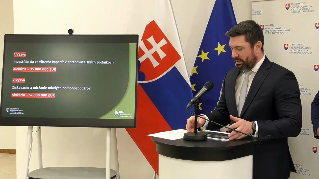 ZÁZNAM: R. Takáč: Do agrosektora prídu desiatky miliónov eur cez dve nové výzvy