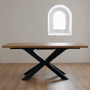 Ausziehbarer Esstisch "Olaf" L.180-220 cm Beige