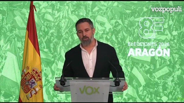 Abascal valora los resultados de las elecciones en Aragón