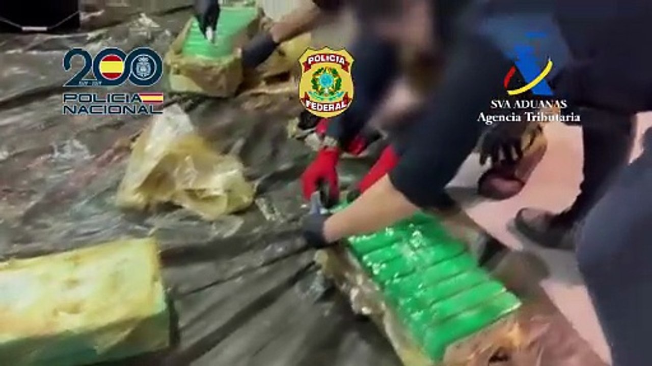 Interceptan en Barajas 1.500 kilos de cocaína ocultos en piezas de mármol