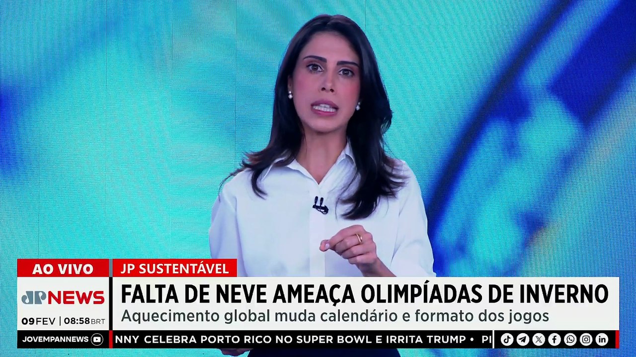 Aquecimento global ameaça Olimpíadas de Inverno; Patrícia Costa comenta