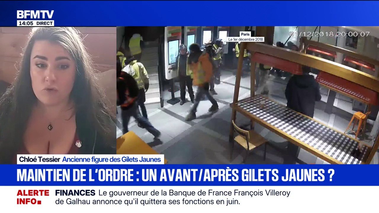 Gilets jaunes matraqués par des CRS: "Il y a un problème systémique avec la police", estime Chloé Tessier, ancienne figure des Gilets Jaunes