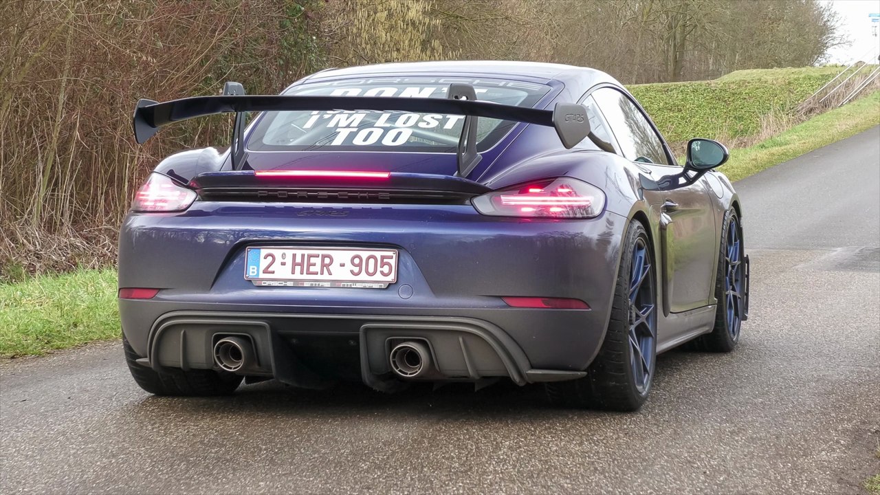 Porsche 718 Cayman GT4 RS - Acceleration Sounds !