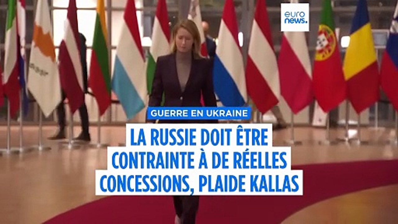 Kaja Kallas : "Nous n'avons vu aucune concession du côté russe"