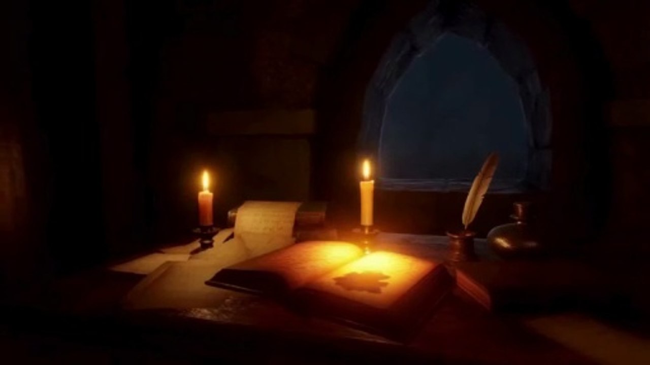 Quiet Pages, Burning Candles 🕯️ – Cozy Fantasy Music for Studying & Reading