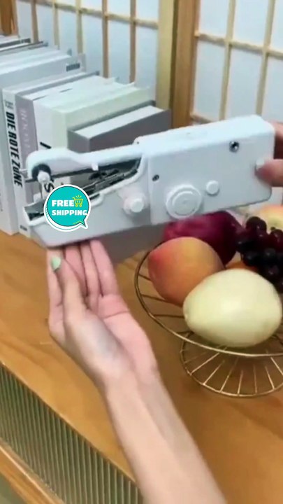 Mini Handheld Sewing Machine | Portable Cordless Sewing Tool Demo