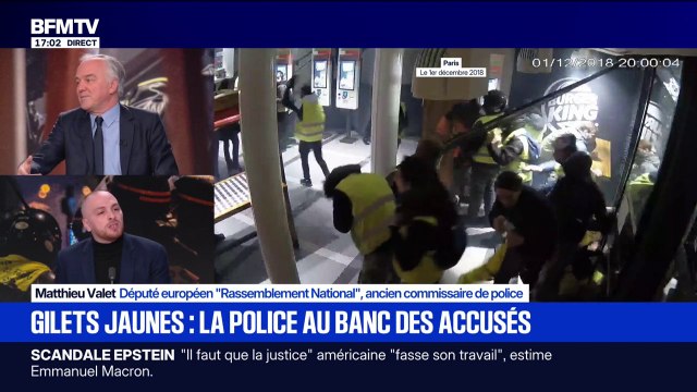 Gilets jaunes matraqués dans un Burger King: Derrière l'uniforme, ce sont des êtres humains , affirme Matthieu Valet (eurodéputé RN)