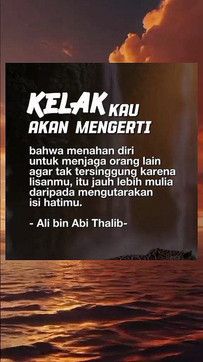 Kata kata Ali bin Abi Thalib