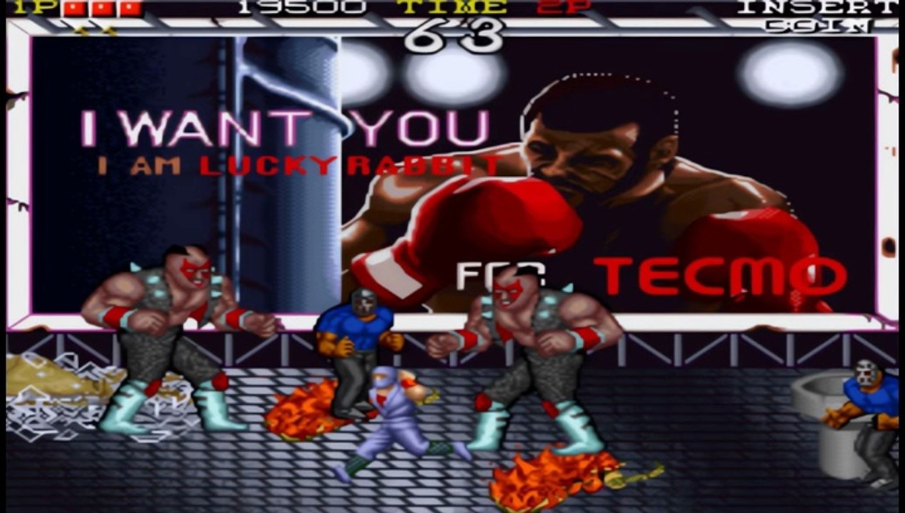 Predictive Reference To Schwarzenegger, Gibson & The Expendables In 1988 Arcade Game Ninja Gaiden?
