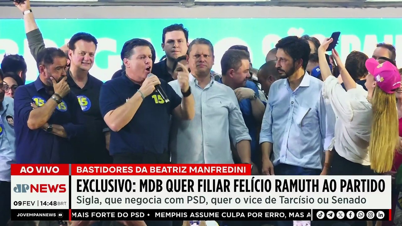 EXCLUSIVO: MDB quer filiar Felício Ramuth ao partido de olho no governo de SP | TEMPO REAL