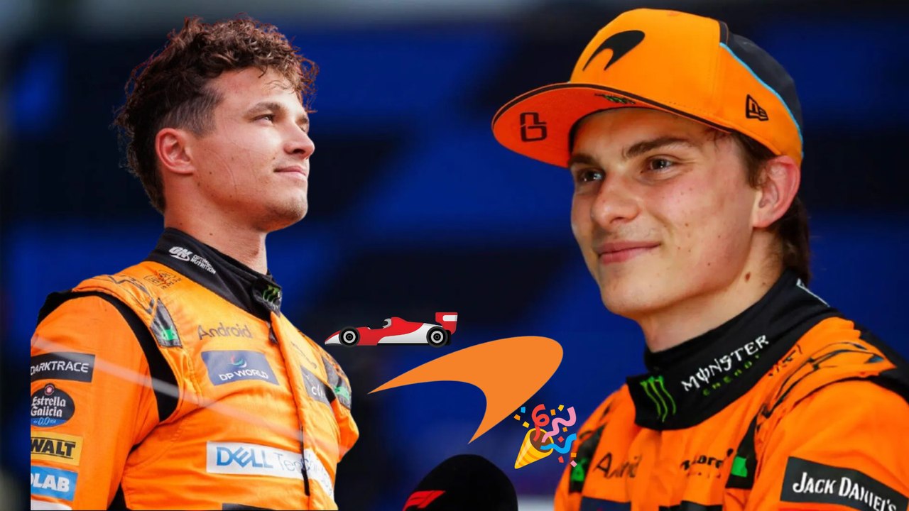 Lando Norris y Oscar Piastri presentan el auto MCL40 de McLaren para la F1 2026