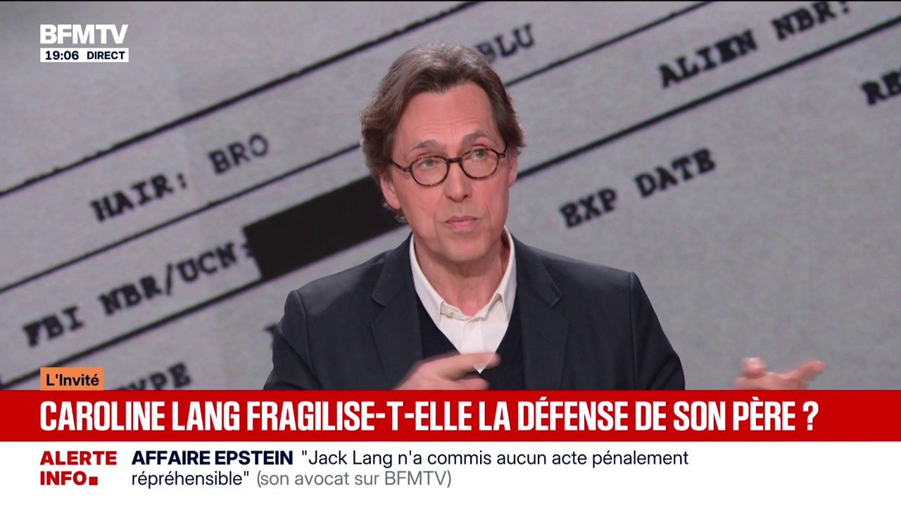 Affaire Epsein: "Jack Lang ne s'est jamais intéressé, jusqu'à la découverte en 2019, des faits criminels commis par Jeffrey Epstein", assure l'avocat de Jack Lang