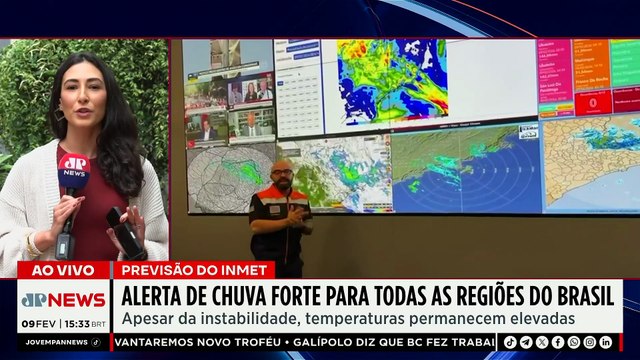 Alerta de chuva forte para todas as regiões do Brasil preocupa população | TEMPO REAL