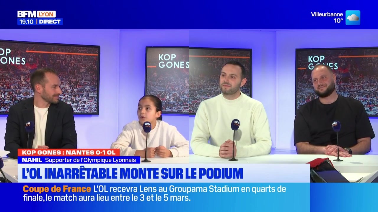 Kop Gones du lundi 9 février - L'OL inarrêtable monte sur le podium