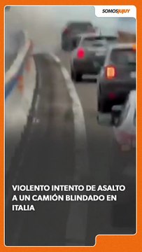 Violento intento de asalto a un camión blindado en Italia