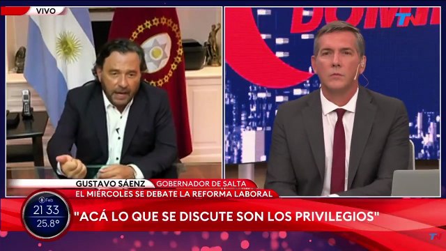 Un gobernador denunció amenazas dentro del peronismo por la reforma laboral