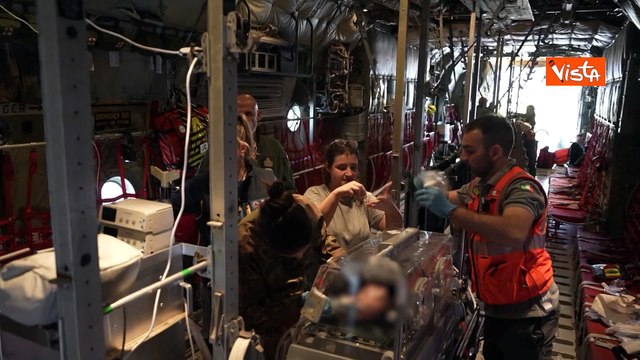 In arrivo in Italia 117 feriti palestinesi di cui 26 bisognosi di cure urgenti