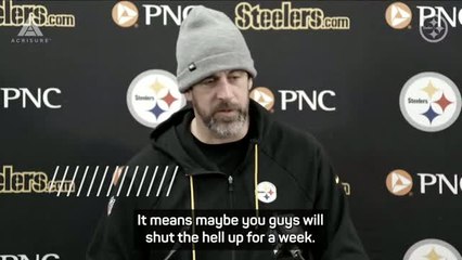 Rodgers tells Tomlin critics to 'shut the hell up' after Ravens win