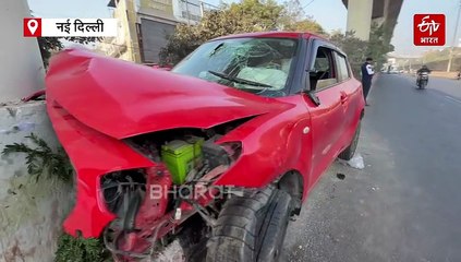 दिल्ली में रफ्तार का कहर: स्विफ्ट कार ने बुलेट को मारी जोरदार टक्कर, एक की मौत, दूसरा की हालत गंभीर