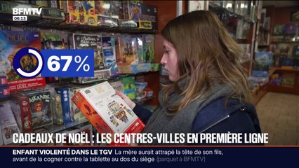 Cadeaux de Noël: les commerces de centre-ville, premiers bénéficiaires des achats de dernière minute