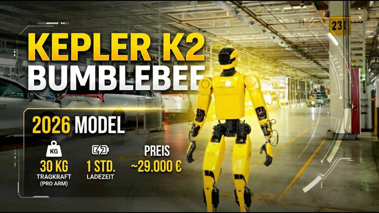 Roboter statt Mensch? Kepler K2 Bumblebee erstmals in Fabrik