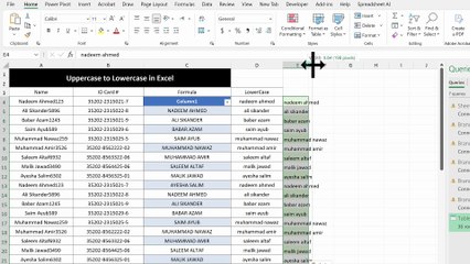 How to Convert Uppercase to Lowercase in Excel