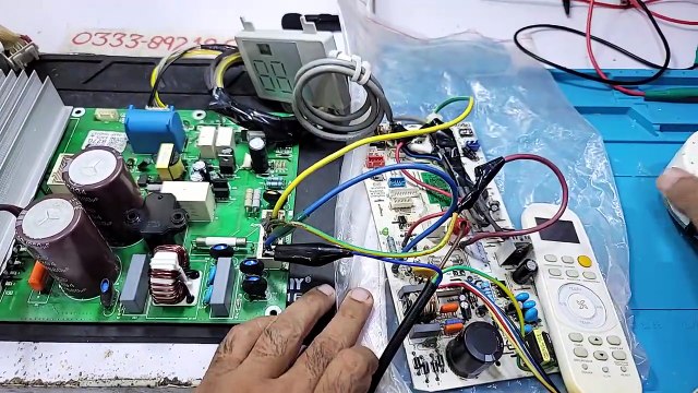 Haier Dc inverter ac E7 error code outdoor pcb Dc inverter ac pcb training institute Ustad Babar_3