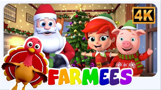 Deck the Halls – Farmees Christmas Nursery Rhyme | Nursery Rhymes & Kids Songs for Toddlers