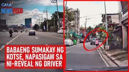 Babaeng sumakay ng kotse, napasigaw sa ni-reveal ng driver | GMA Integrated Newsfeed