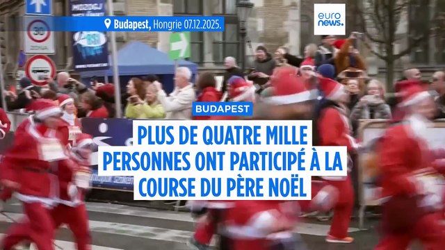 Plus de 4 000 personnes à la course des Pères Noël de Budapest