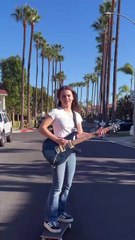 Beat It 🛹🎸___skateboarding  _skateboard  _guitar _explore _michaeljackson(MP4)