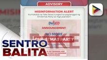DepEd, nagbabala sa publiko vs. 'fake news' ng umano’y pagtatanggal ng Christmas party sa mga paaralan