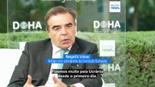 Acordo sobre a Ucrânia seria "apenas o início da próxima fase", diz Schinas à Euronews em Doha