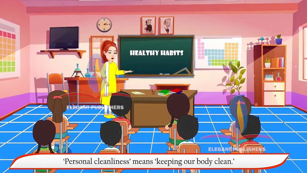 Healthy Habits "The Greeny Environment (E.V.S) Class-3 | Elegant Publishers