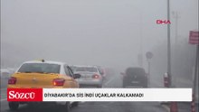 Diyabakır’da sis indi uçaklar kalkamadı