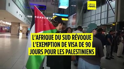 Afrique du Sud : l'exemption de visa pour les palestiniens révoquée