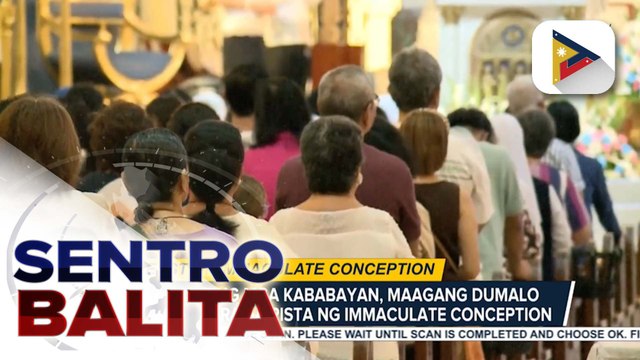 Ilan nating mga kababayan, maagang dumalo sa misa para sa Pista ng Immaculate Conception; tuluyang pagtuldok sa katiwalian, kabilang sa kanilang mga dasal ulat ni Vel Custodio