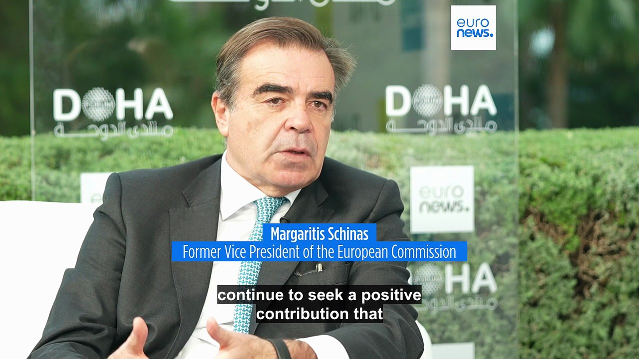 Ukraine agreement would be 'only the beginning of the next stage', Schinas tells Euronews in Doha