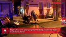Küçükçekmece’de korku dolu sabah! Yangın nedeniyle nedeniyle apartmanda mahsur kaldılar